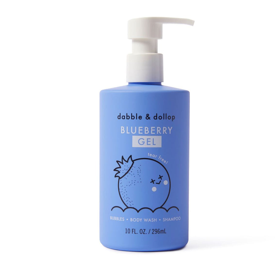 Blueberry Shampoo, Bubble Bath & Body Wash for Kids Mini Chill Dabble & Dollop 