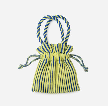 Candy Stripe Mini Tote Mini Chill Verloop Lime Cobalt 
