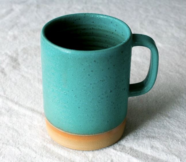 Cappuccino Mugs - 12oz Home Decor Settle Ceramics Turquoise 