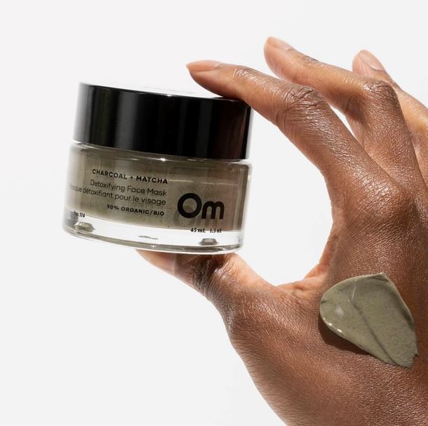 Charcoal + Matcha Detoxifying Face Mask Skincare Om Organics Skincare 