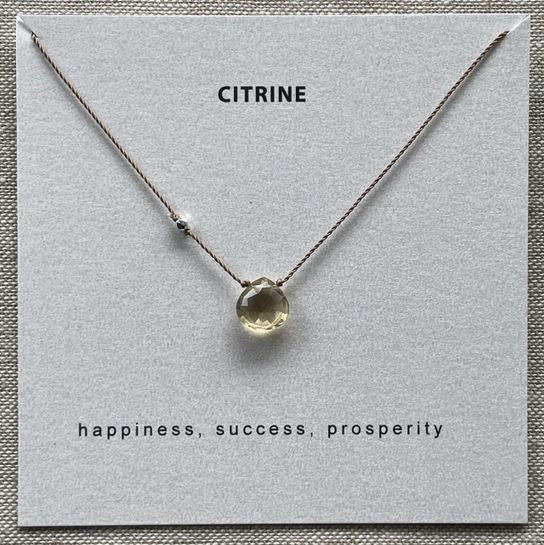 Citrine Necklace Jewelry Soulsilk 