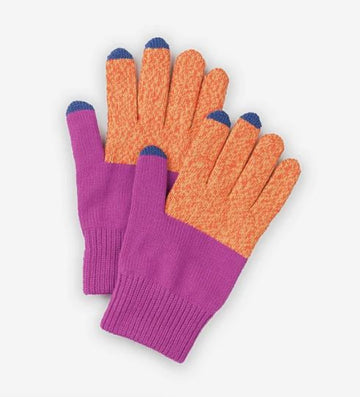 Classic Colorblock Touchscreen Gloves Accessories Verloop Magenta Poppy 