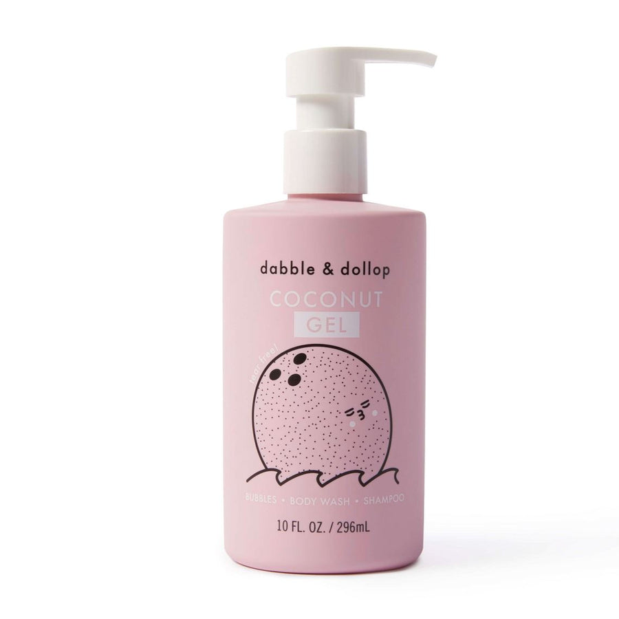 Coconut Shampoo, Bubble Bath & Body Wash for Kids Mini Chill Dabble & Dollop 