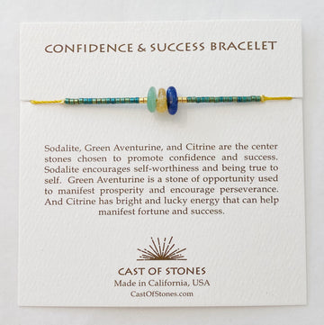 Confidence & Success Bracelet Jewelry Cast of Stones 