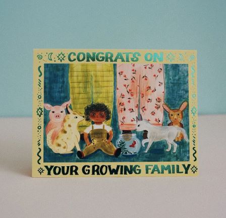 Congrats On Your Growing Family Card Greeting & Note Cards Small Adventure 