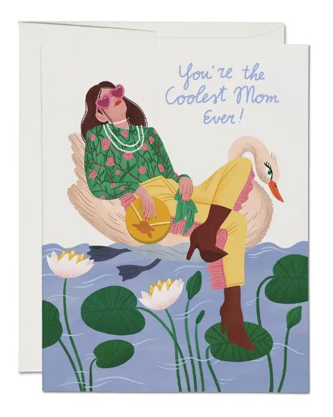 Coolest Mom Card Stationary & Gift Bags Red Cap Cards 
