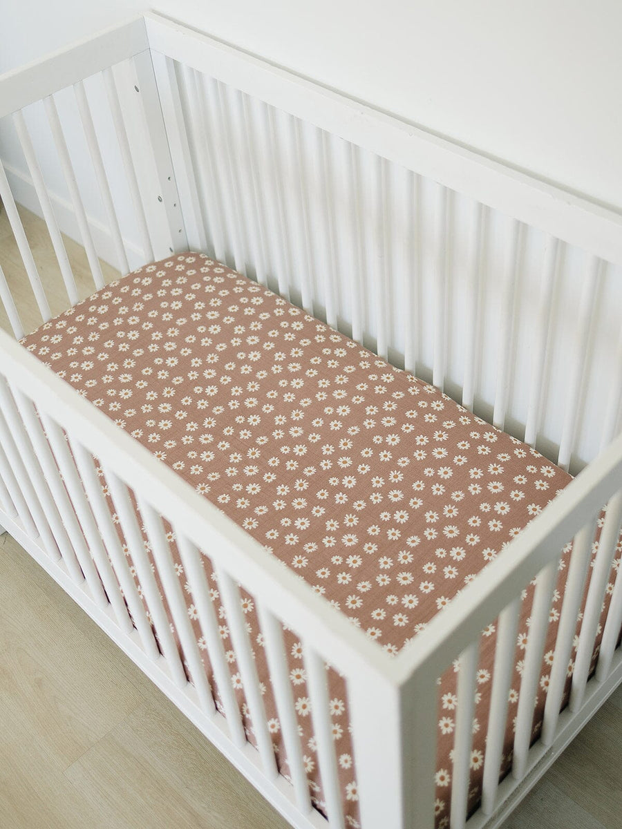 Daisy Dream Muslin Crib Sheet Mebie Baby 