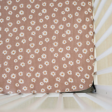 Daisy Dream Muslin Crib Sheet Mebie Baby 