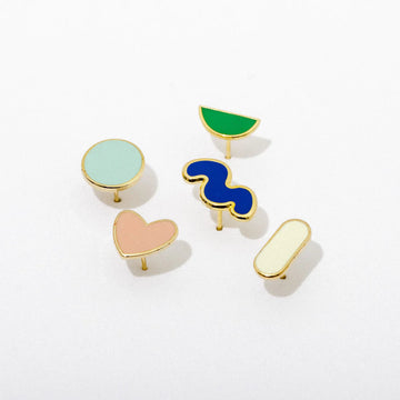 Enamel Earring Pack Jewelry Larissa Loden 