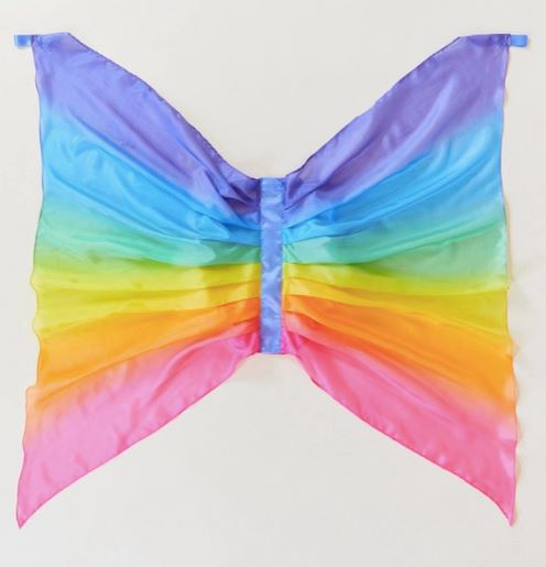 Fairy Wings - 100% Silk Dress-Up For Pretend Play Mini Chill Sarah’s Silks Rainbow 