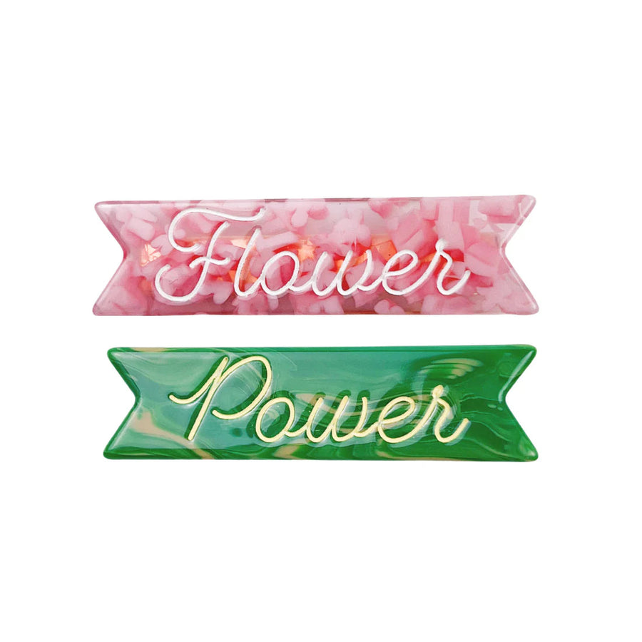 Flower Power Hair Clips Pair Mini Chill Eugenia Kids 