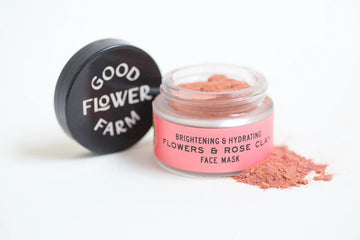 Flowers & Rose Clay Botanical Mask Skincare Good Flower Farm 