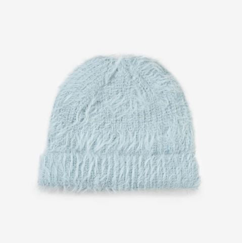 Fur Roll-On Beanie Accessories Verloop Stone Blue 