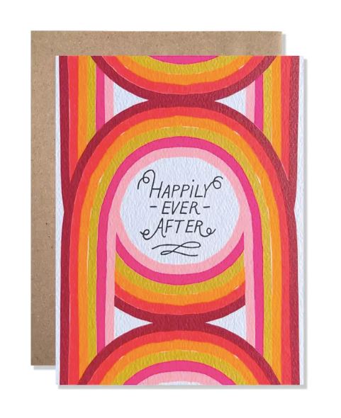 Happily Ever After Neon Arches Card Stationary & Gift Bags hartland brooklyn 