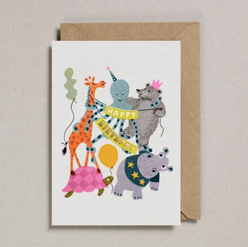 Happy Birthday Animals Card Stationary & Gift Bags Petra Boase 
