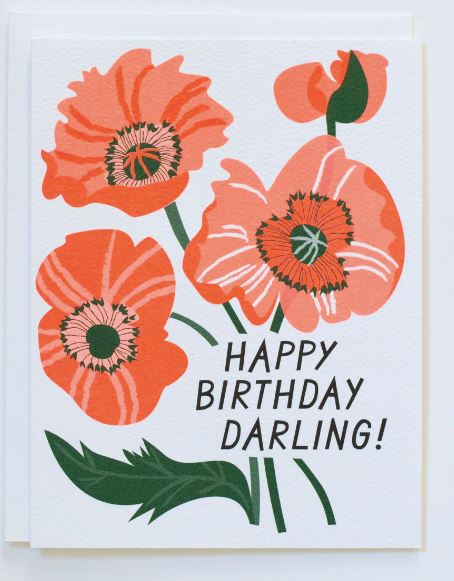 Happy Birthday Darling Card Home Decor Banquet Workshop 