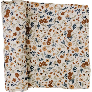 Harvest Floral Muslin Swaddle Blanket Mebie Baby 