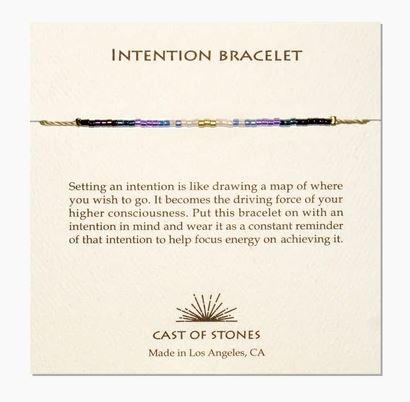 Intention Bracelet- Cool Hombre Jewelry Cast of Stones 