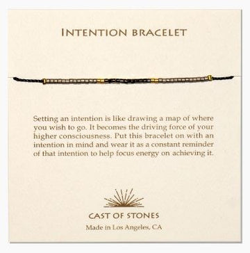 Intention Bracelet- Neutral & Gold Jewelry Cast of Stones 