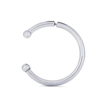 Large Barbell Hoops Jewelry Lucia Pearl 
