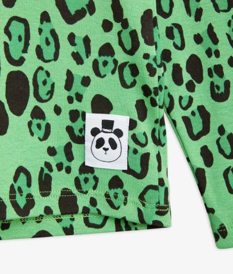 Leopard Raglan Sleeve T-Shirt Mini Chill Mini Rodini 