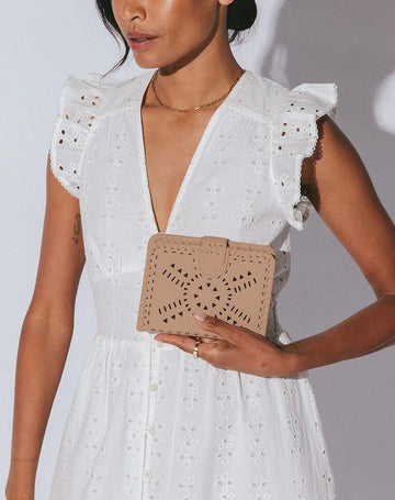 Mexicana Small Wallet- Nude Accessories Cleobella 