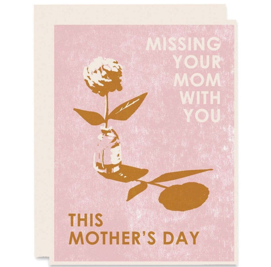 Missing Your Mom With You Card Stationary & Gift Bags Heartell Press 