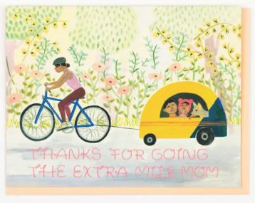 Mom Biking Card Stationary & Gift Bags Small Adventure 