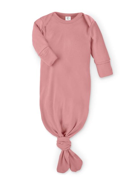 Organic Cotton Baby Gown Mini Chill Colored Organics Rose NB 