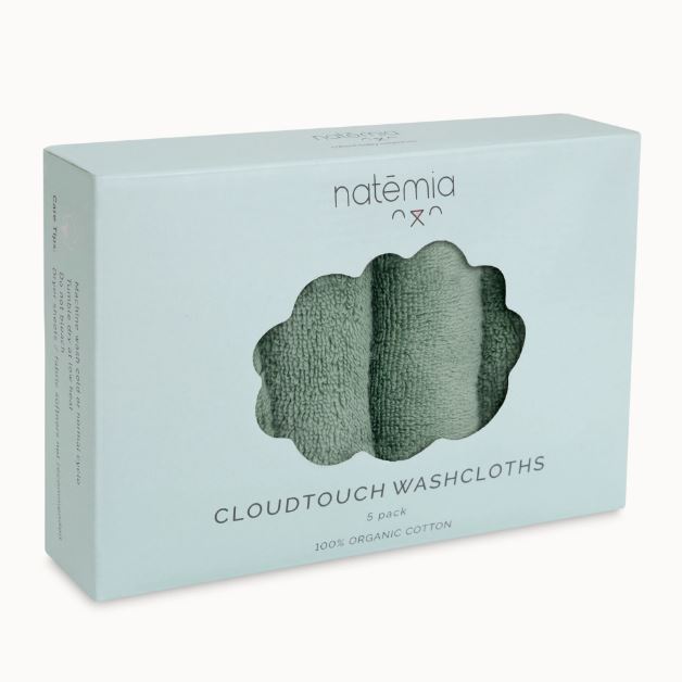 Organic Cotton Baby Washcloths Mini Chill Natemia 