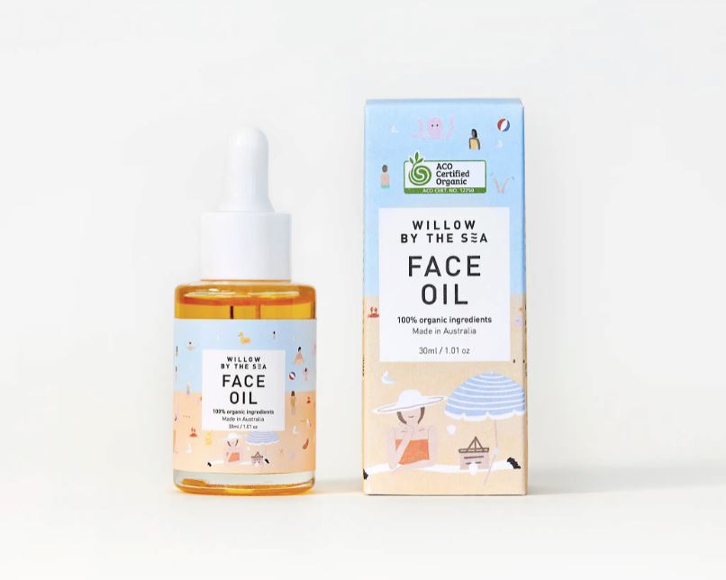 Organic Face Oil Skincare Willow By The Sea 