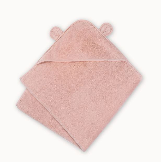 Organic Hooded Towels for Babies & Toddlers Mini Chill Natemia Pink 