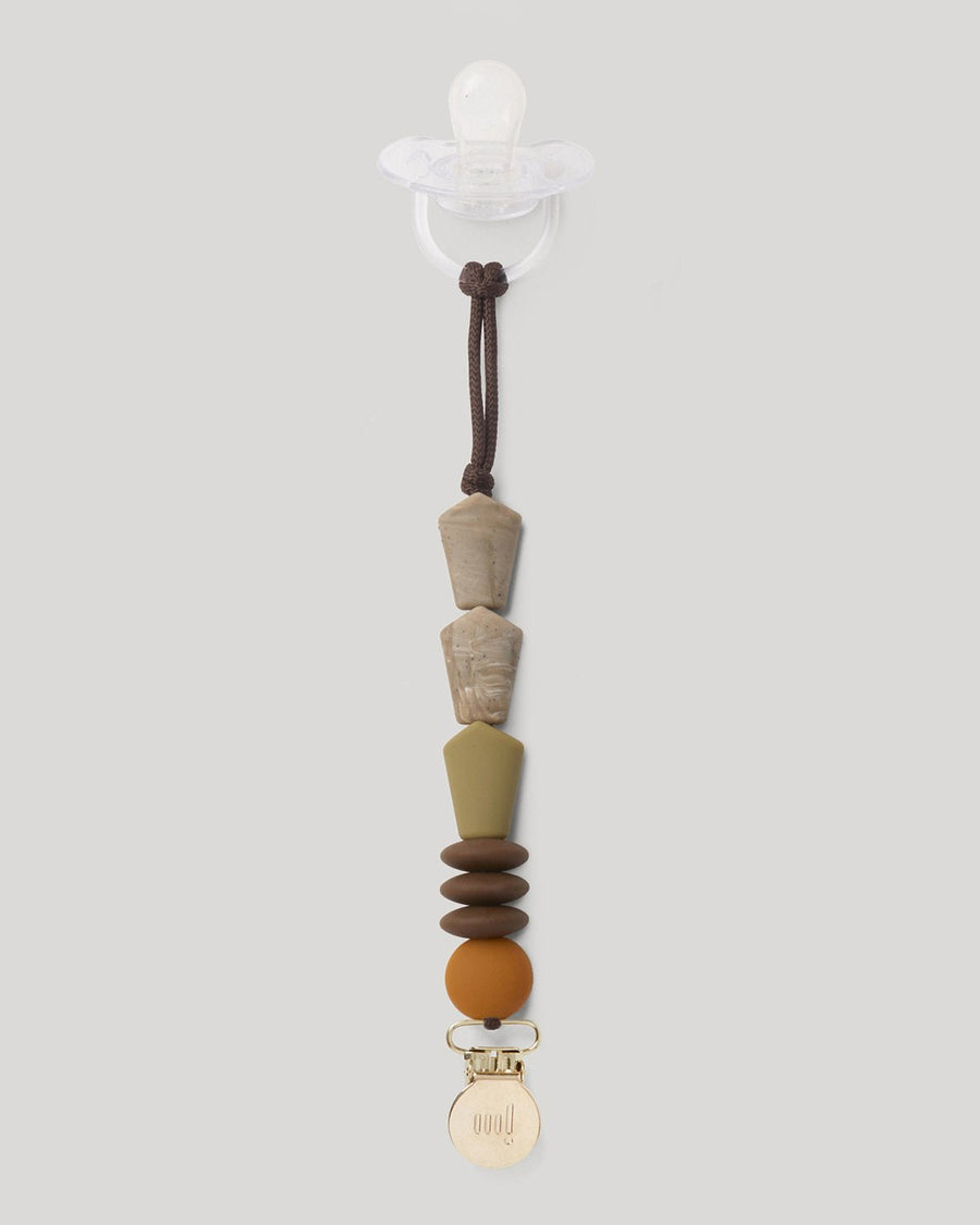 Pacifier Clips Mini Chill January Moon Saddle 