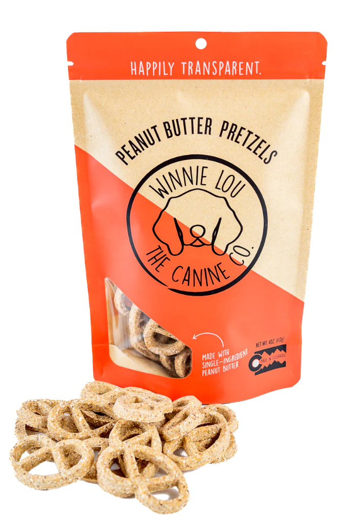 Peanut Butter Pretzel Dog Treats Winnie Lou - The Canine Co. 
