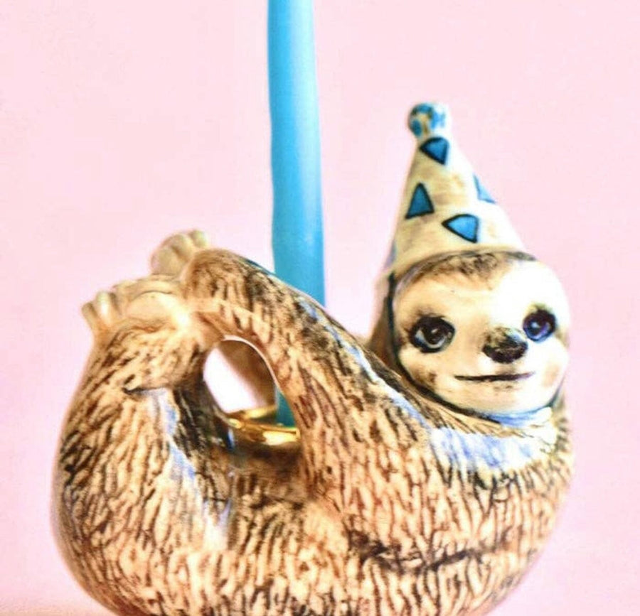 Porcelain Cake Toppers Home Camp Hollow Sloth 