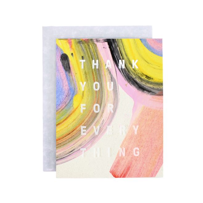 Rainbow Thank You Card Stationary & Gift Bags Moglea 