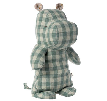 Safari Hippo Medium Green Check Mini Chill Maileg 