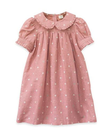 Selah Dress - Pink Polka Dot Mini Chill Beet World 