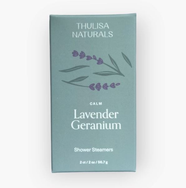 Shower Steamers - 2 pack Skincare Thulisa Naturals Lavender + Geranium 