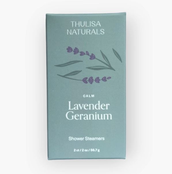 Shower Steamers - 2 pack Skincare Thulisa Naturals Lavender + Geranium 