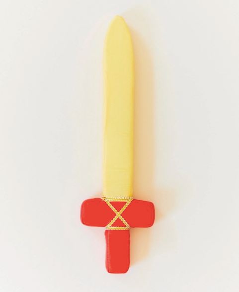 Soft Sword For Kids Pretend Play - Natural Silk, Waldorf Toy Mini Chill Sarah’s Silks Red 