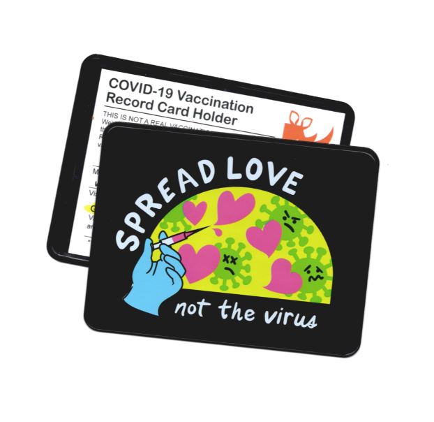 Spread Love Vaccination Card Holder Accessories Rhino Parade 