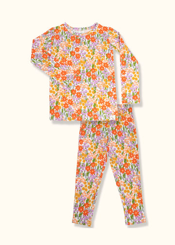 Spring Floral Pajama Set Mini Chill Loocsy LLC 12-18M 