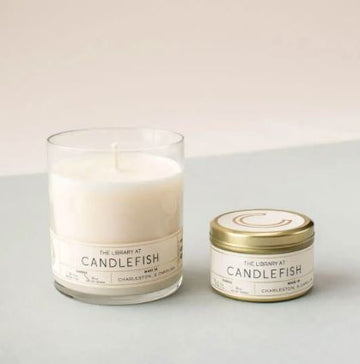 Stone Fruit/ Rose/ Moss Home Decor Candlefish 