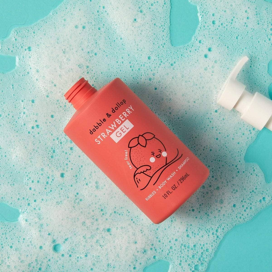 Strawberry Shampoo, Bubble Bath & Body Wash Mini Chill Dabble & Dollop 