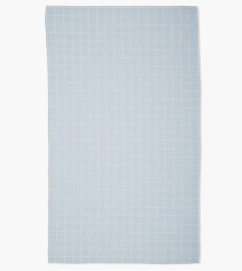 Super Absorbent Kitchen Tea Towels Tabletop Geometry Summer Grid Blue 