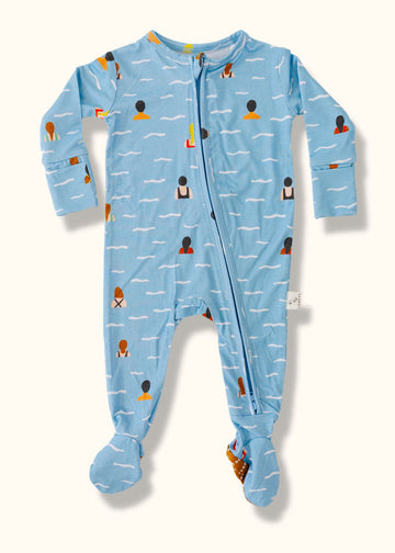 Swimming Footie Pajama Mini Chill Loocsy LLC 0-3M 