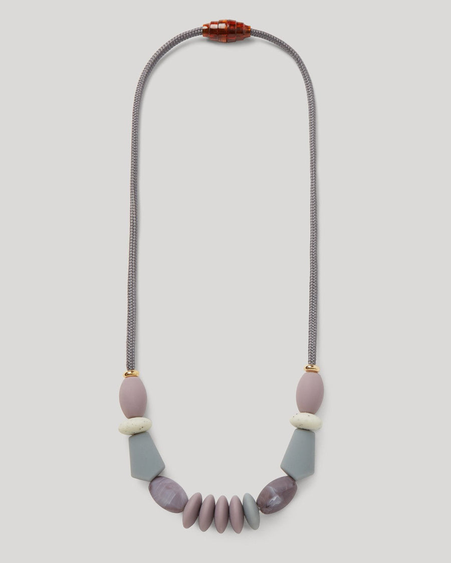 Teething Necklaces Mini Chill January Moon Pewter Signature 