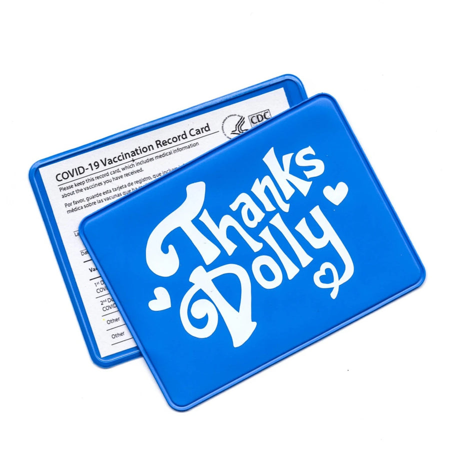 Thanks Dolly Vaccination Card Holder Accessories Rhino Parade Blue 