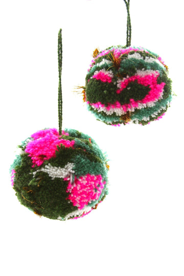 Tinsel Pom Pom Ornament Home Cody Foster 
